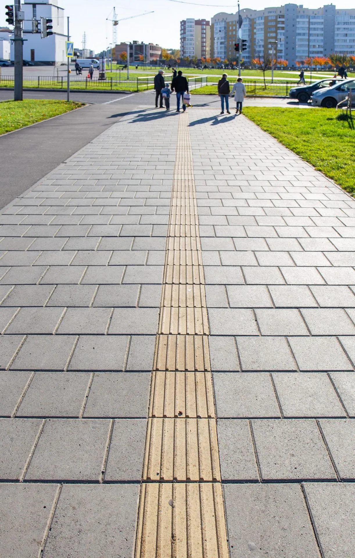 Квадрат тактильний А (полоси) колір: Жовтий - фото 3