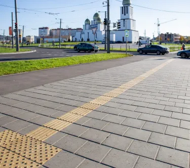 Квадрат тактильний "А" (полоси)