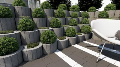 Бетонні клумби для квітів