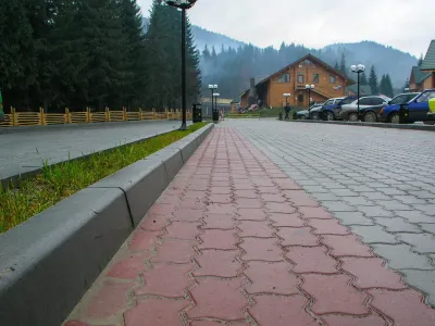 Бордюр дорожній (15 см) колір: Сірий / Бордюр дорожній (18 см) колір: Сірий