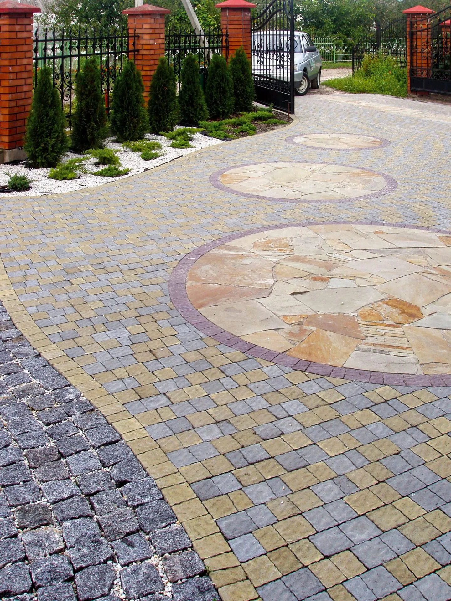 Брусчатка австрийская цвет: Горчичный, Красный, Cерый, Черный - фото 7