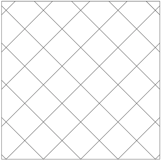 Схема укладки тротуарной плиты Квадро   вариант 1