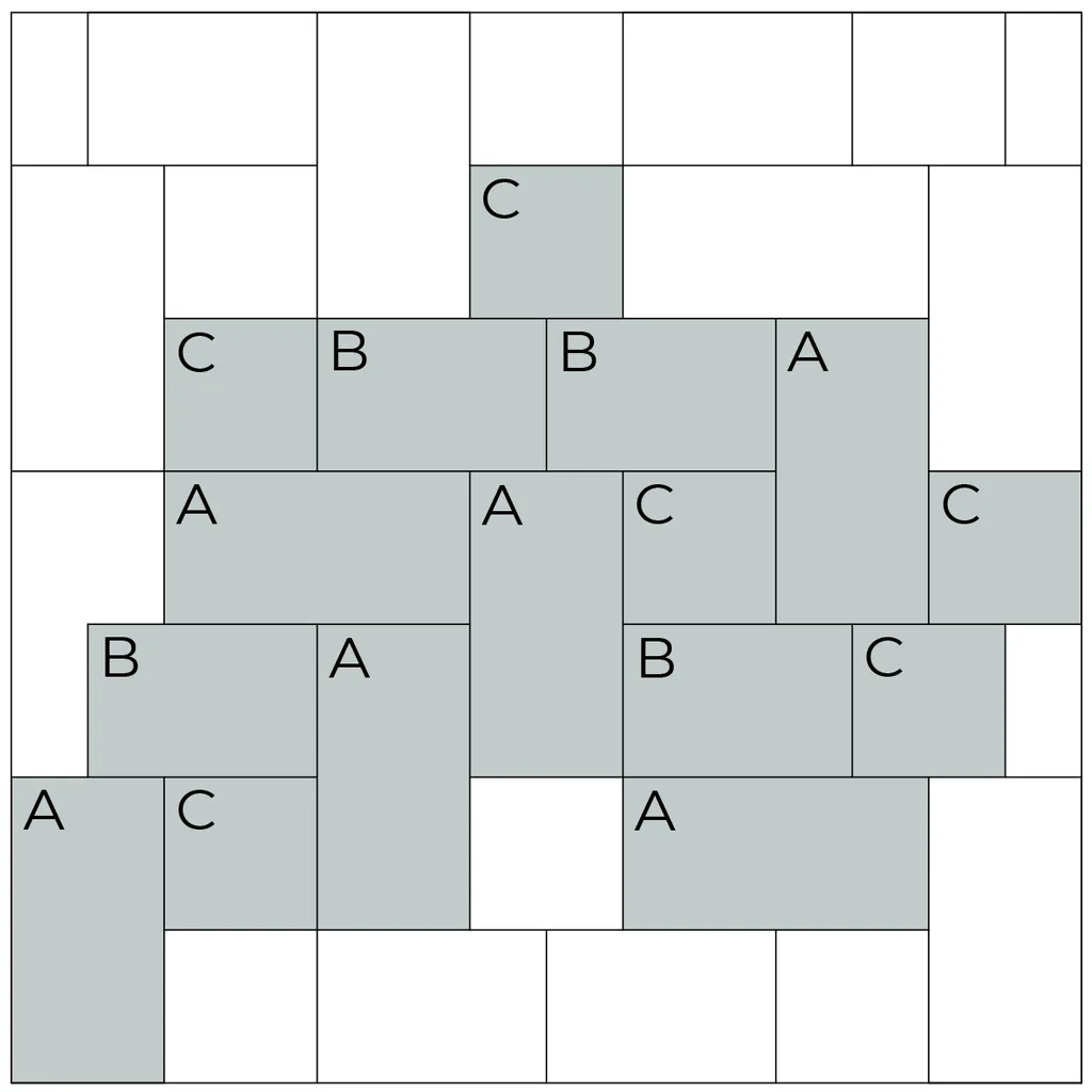 Схема укладки брусчатки Новатор 6 вариант 1
