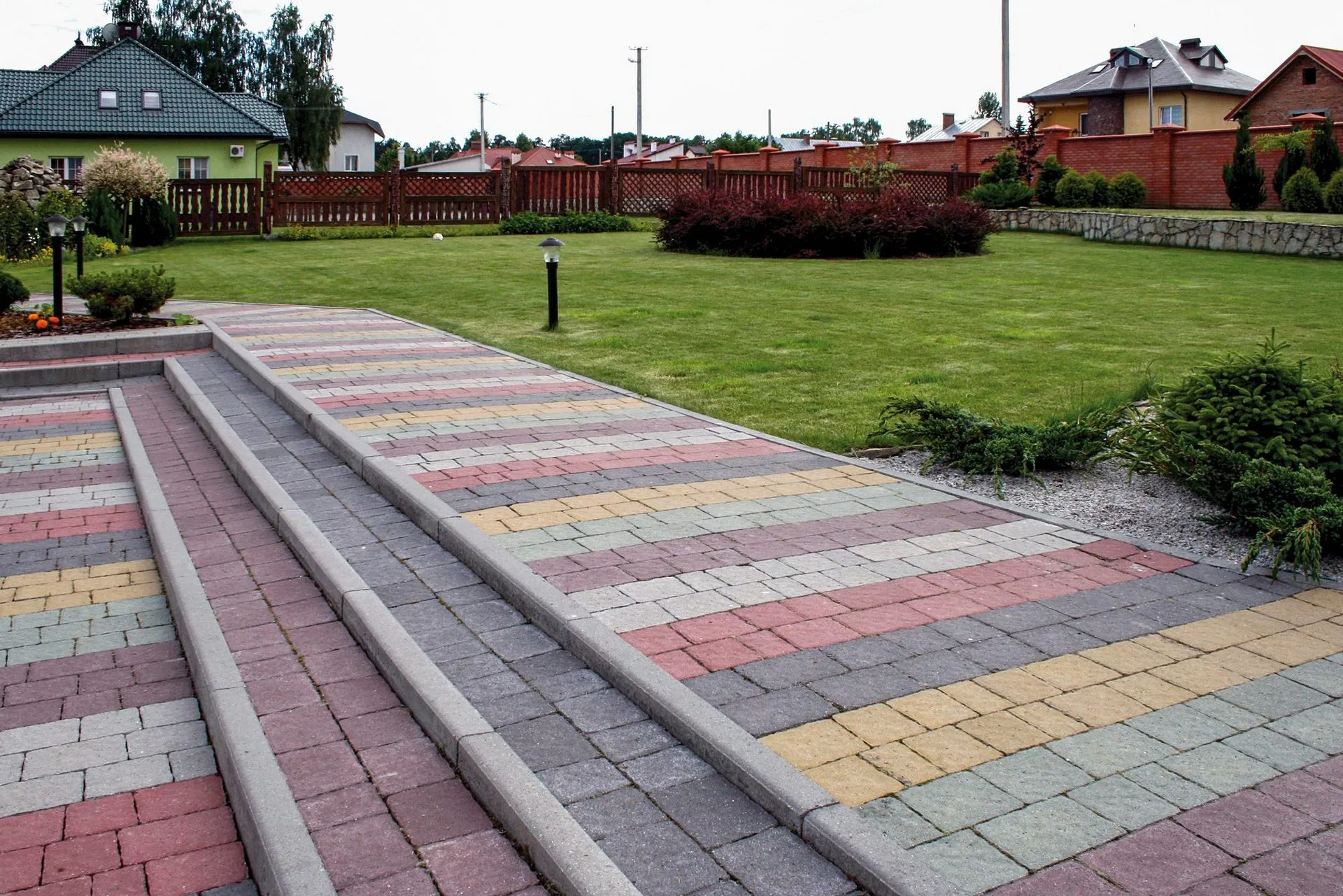 Поребрик (8 см) колір: Сірий / Римський Камінь колір: Чорний, Червоний, Сірий, Коричневий, Зелений, Гірчичний - фото 18