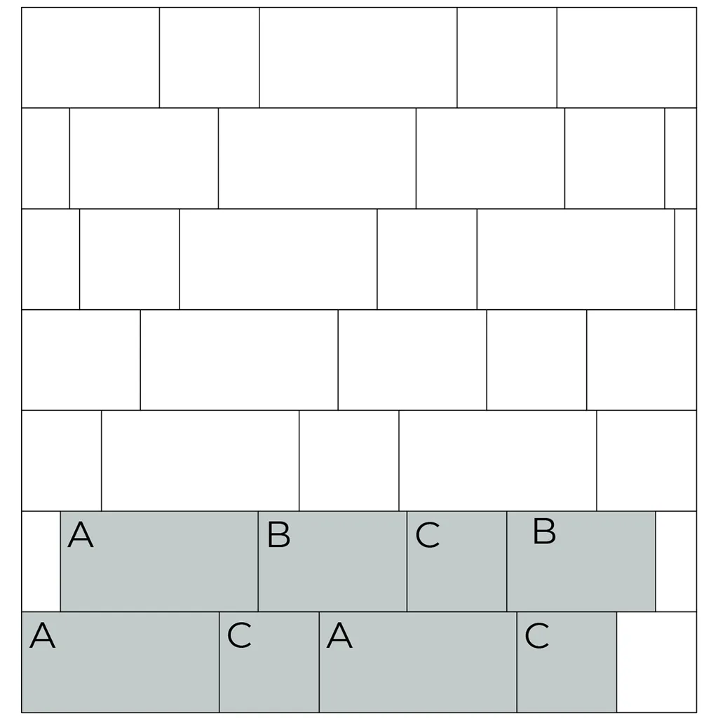 Схема укладки брусчатки Новатор 6 вариант 3