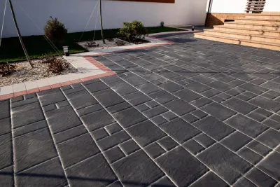 Черная тротуарная плитка Ренесанс