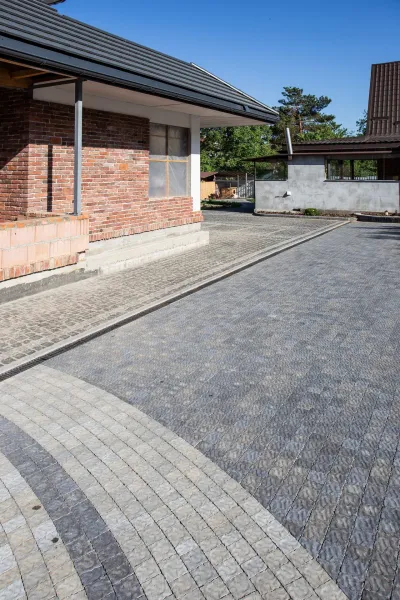 Брусчатка австрийская цвет: Cерый, Черный