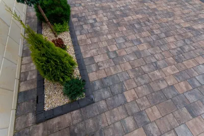 Поребрик садовый бета цвет: Черный / Романо цвет: Ферум