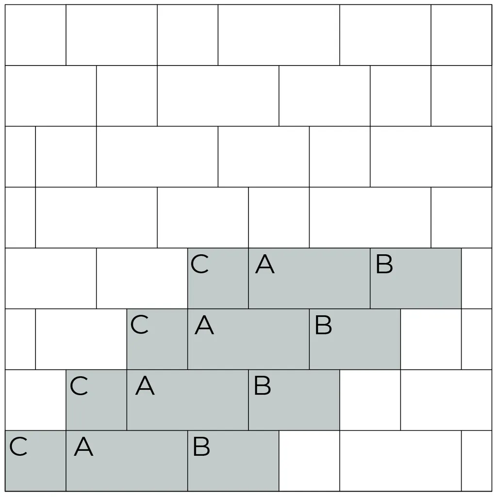Схема укладання бруківки Новатор міні варіант 2