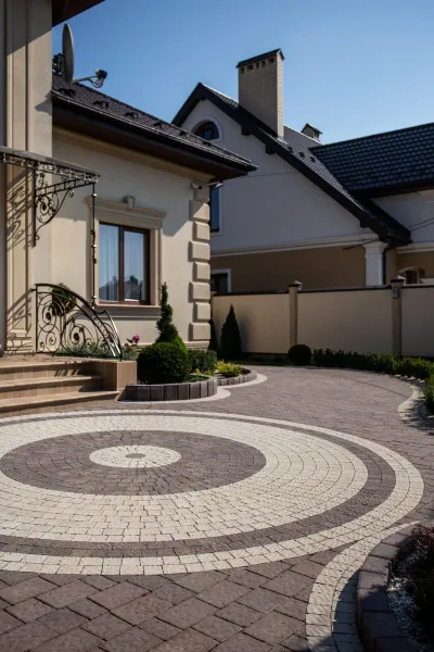 Брусчатка австрийская цвет: Белый, Коричневый