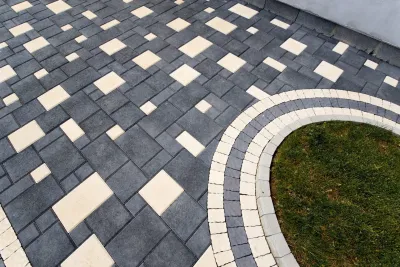 Бруківка Австрійська колір: Білий, Чорний / Симфонія колір: Чорний, Білий