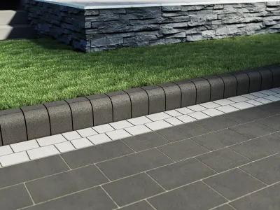 Поребрик садовый бета цвет: Черный