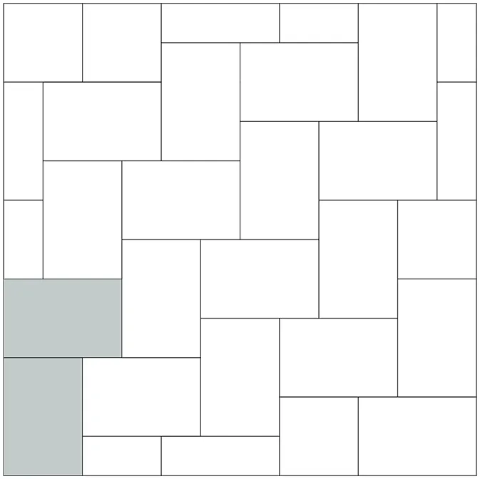 Схема укладання тротуарної плити Вектор варіант 1