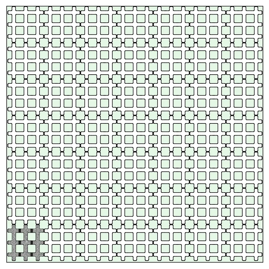 Схема укладання газонної решітки Еко варіант 1