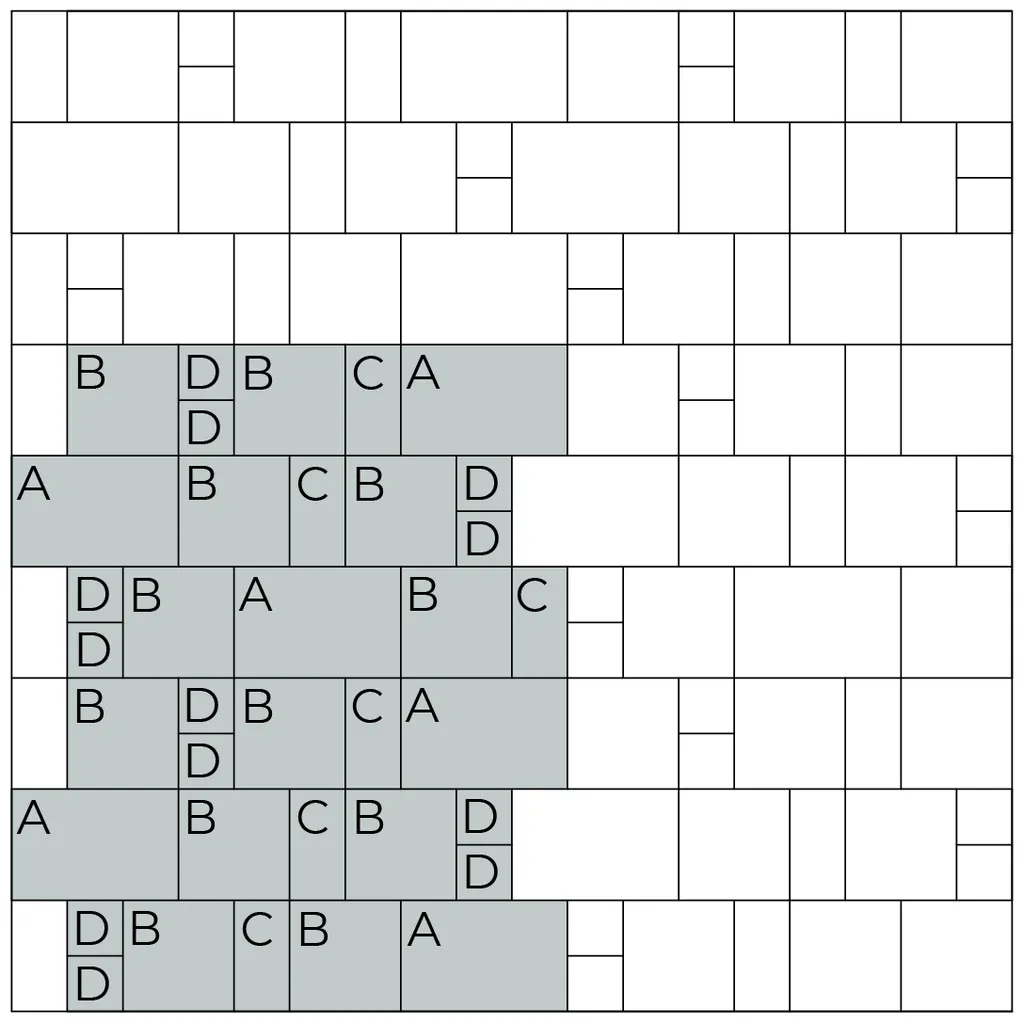 Схема укладання бруківки Симфонія варіант 2