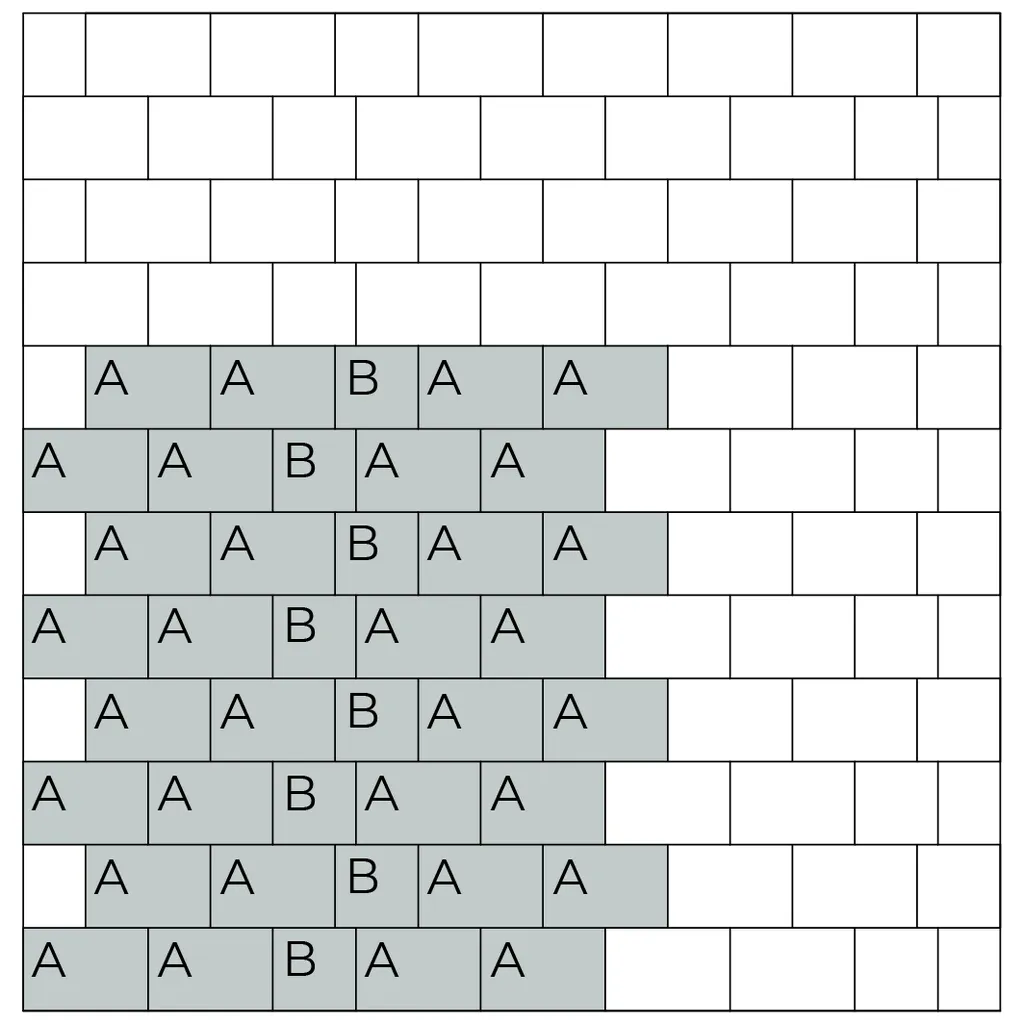 Схема укладання бруківки Стара Дорога варіант 1