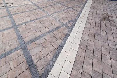 Брусчатка австрийская цвет: Черный / Романо цвет: Сепия, Белый