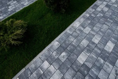 Поребрик (6 см) колір: Сірий / Романо колір: Хром