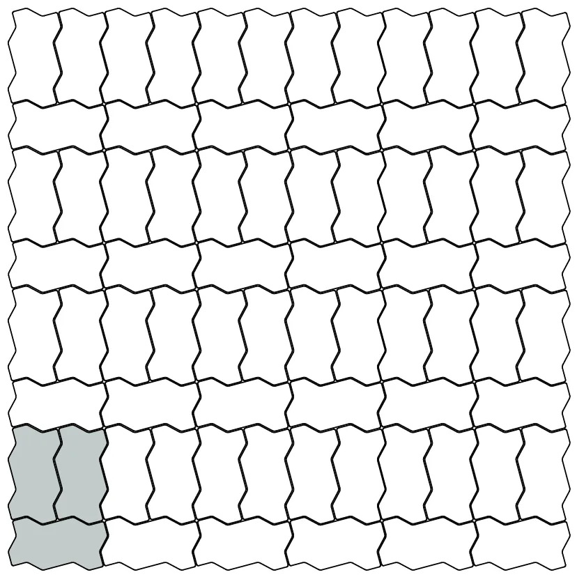 Схема укладання бруківки Фалка варіант 4