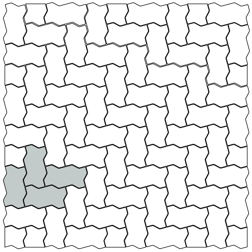 Схема укладання бруківки Фалка варіант 5