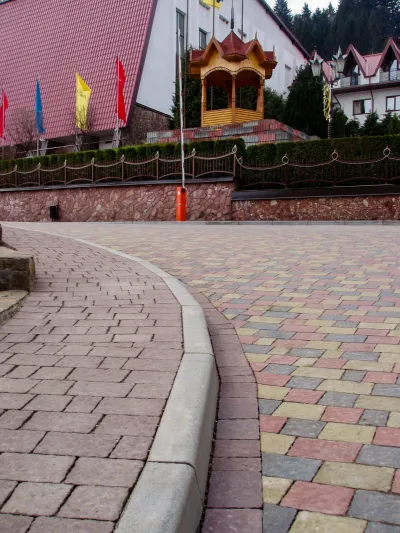 Бордюр дорожній (15 см) колір: Сірий / Бордюр дорожній (18 см) колір: Сірий