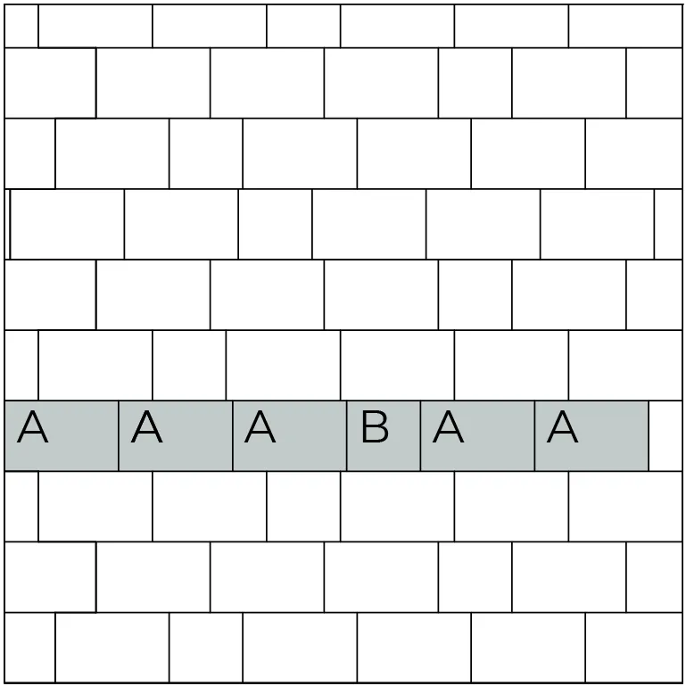 Схема укладання бруківки Віденський камінь варіант 1