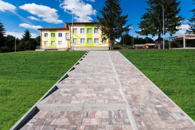 Поребрик (8 см) цвет: Cерый / Теано цвет: Ферум